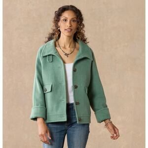 Sundance NWT Women’s Jade Glennon Wool Blend Car Coat size Small